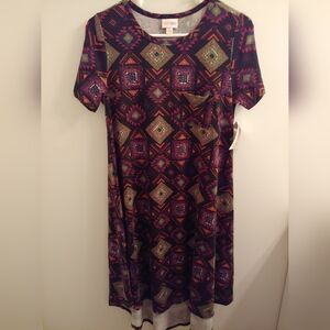 Geometric Patterned Dress - Multicolor